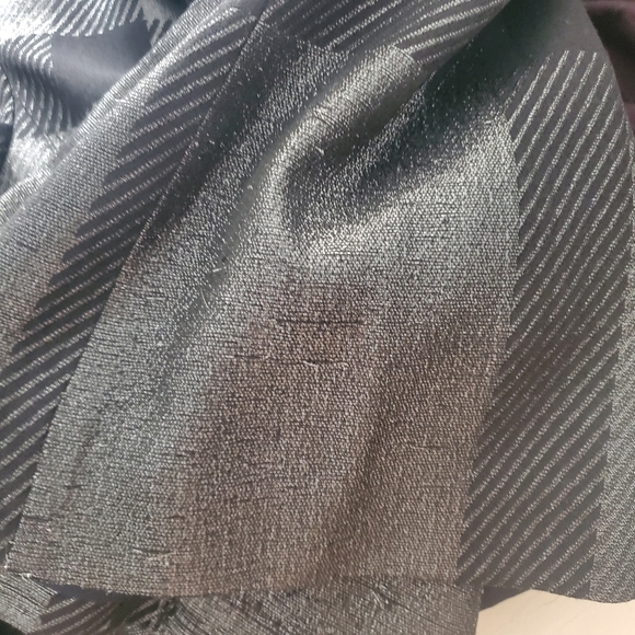 Burberry Metallic Check Pea Coat Jacket Size 8 - Picture 10 of 10